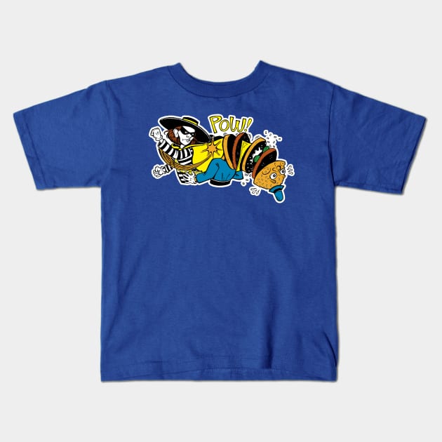 McPow! Kids T-Shirt by DustinCropsBoy